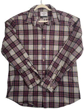 Portuguese Flannel Pioneer Style XXL Mens Plaid heavyweight Long Sleeve Button-U